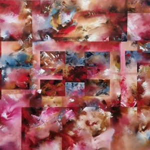 peinture acrylique sur toile sunset#2