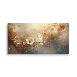 tableau décoratif or floral #4 (taille en inch)