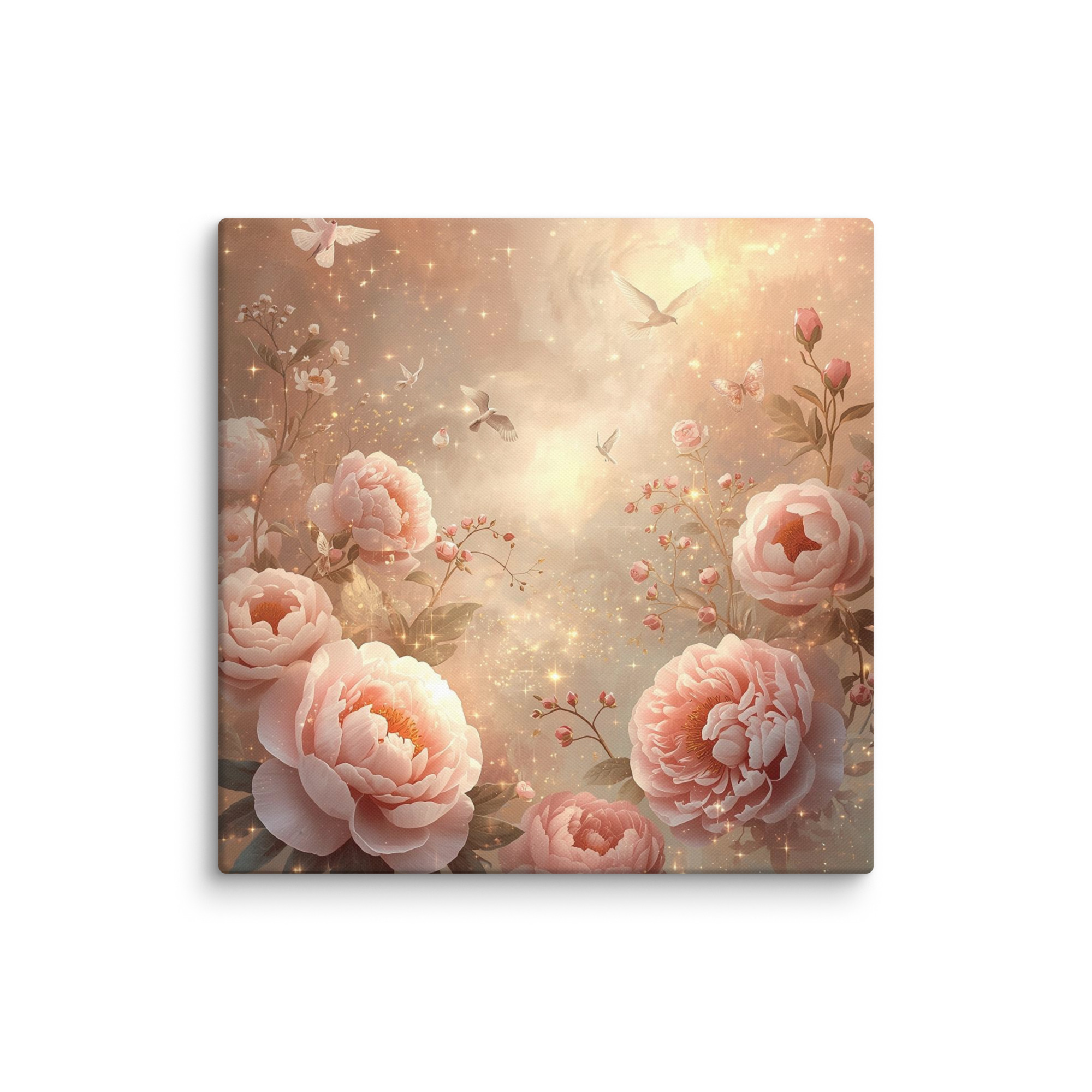 Galerie peintures Tableau décoratif Or floral #1