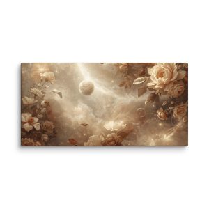 tableau décoratif pour salon "or floral "#7.