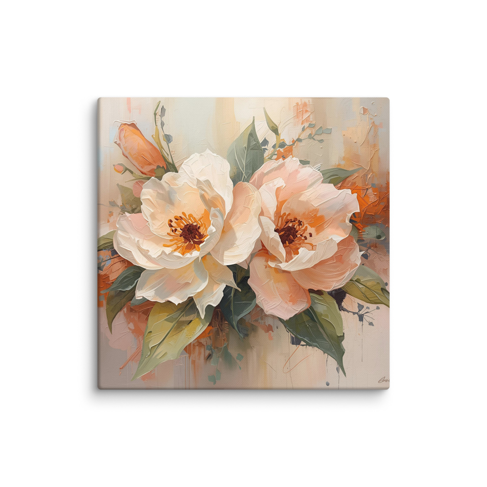 tableau décoratif salon "pastel floral" tableau décoratif salon "pastel floral"