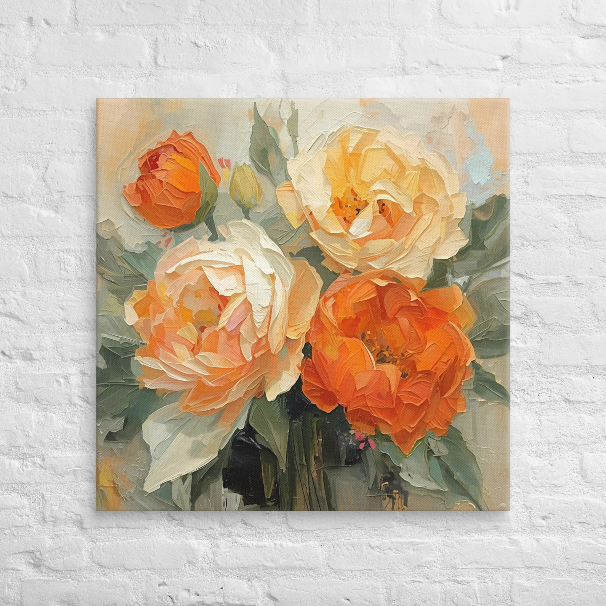 tableau décoratif salon warm floral #3 tableau décoratif salon warm floral #3