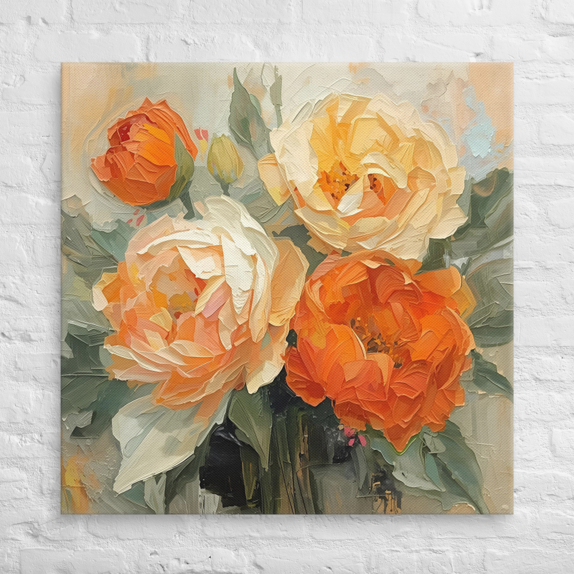 tableau décoratif salon warm floral #3 tableau décoratif salon warm floral #3